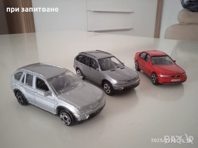 5 метални BMW: 3 серия купе и седан, z4 и две Х5,1:54- 1:61, снимка 2 - Колекции - 48918732