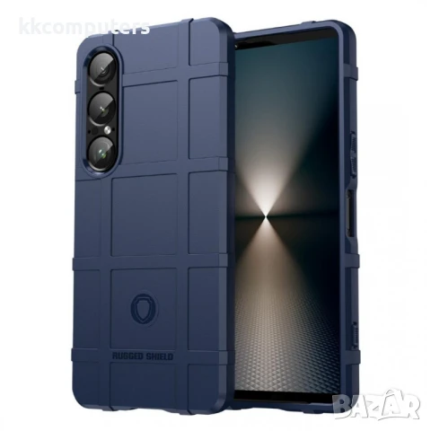 Sony Xperia 1 VII Удароустойчив Калъф Grid TPU и Протектор, снимка 3 - Резервни части за телефони - 50467549