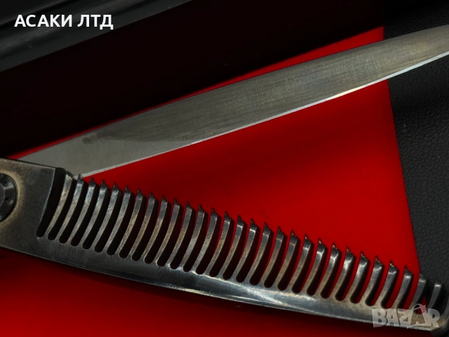 ASAKI ФРИЗЬОРСКА ФИЛАЖНА НОЖИЦА/THINNING ЗА ЛЯВА РЪКА 6.00 inch, снимка 4 - Фризьорски принадлежности - 52328067