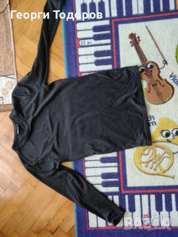Черна Блуза с Дълъг Ръкав Размер М, снимка 1 - Блузи - 44971799