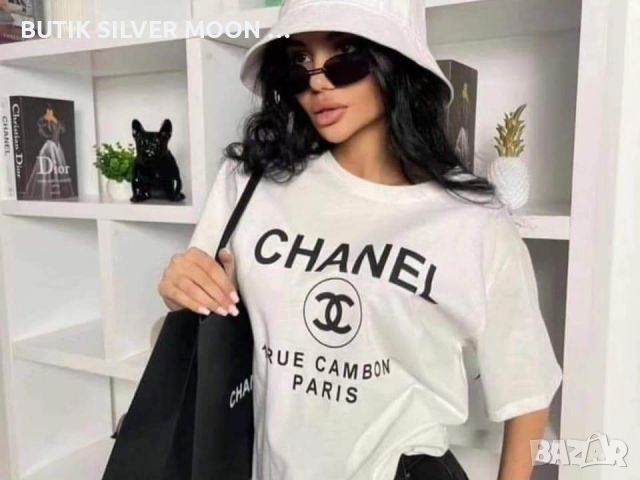 Дамски Памучни Тениски 💥CHANEL💥 BALENCIAGA 💥 NIKE 💥 CHANEL💥 BURBERRY 💥, снимка 2 - Тениски - 46790130