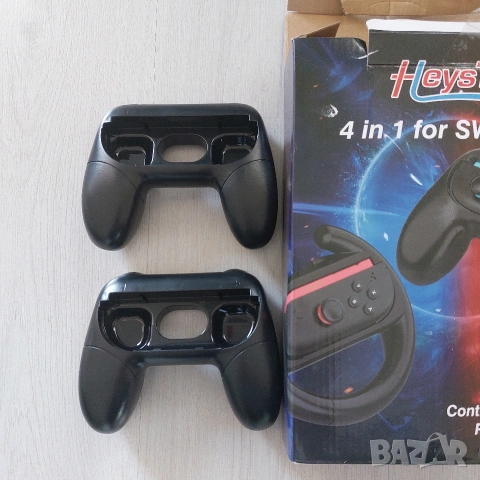 Пълен Комплект Аксесоари 4-в-1 за Nintendo Switch 2 – HEYSTOP (2бр. Волани + 2бр. Ръкохватки), снимка 2 - Аксесоари - 53697005