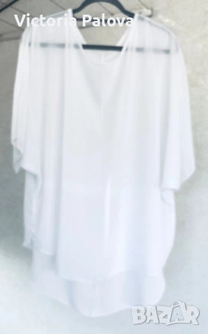 Италианска бяла блуза- туника