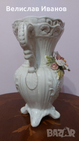 Кана и ваза Capodimonte в перфектно състояние., снимка 4 - Вази - 44943892