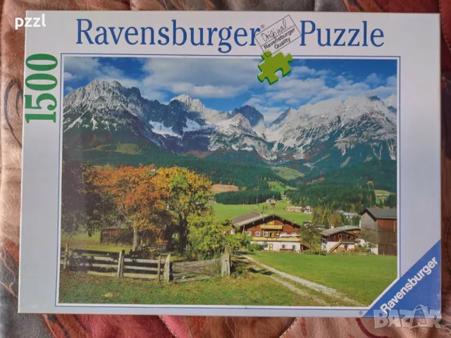 Пъзел "Tyrolean landscape" Huber 1999 г. Ravensburger 1500 части, снимка 1