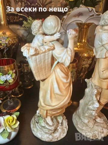 Volkstedt Germany  Richard Eckert & Co. Circa 1894 - “Семейството” Код P2012, снимка 17 - Декорация за дома - 53936745