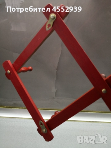 Дървена закачалка разтегателна, снимка 4 - Закачалки - 51658290