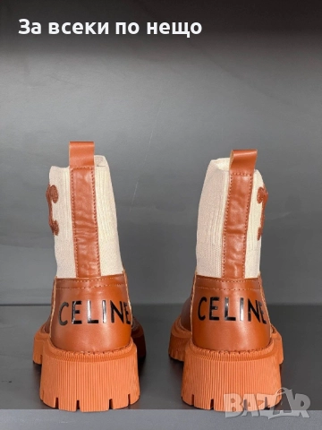 Celine Дамски Кафеви Боти Селин Код E1109, снимка 3 - Дамски боти - 52658106