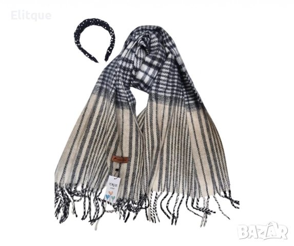 Дамски всекидневен шал с ресни, в абстрактни различни десени, снимка 15 - Шалове - 52843102