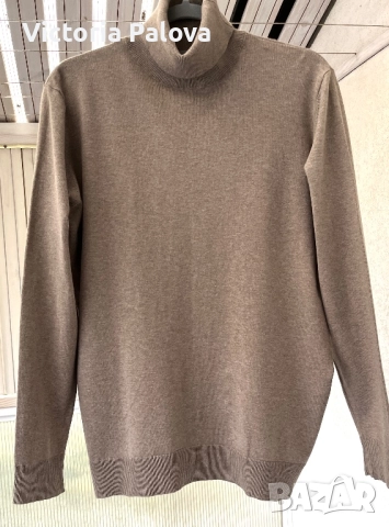 Елегантна блуза унисекс  с висока яка ( поло), снимка 2 - Блузи с дълъг ръкав и пуловери - 52190452