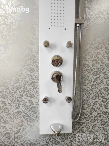 Хидромасажен душ панел в бяло, снимка 2 - Душове - 43717031