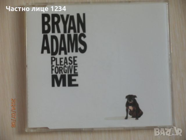 Bryan Adams - Please Forgive Me - 1993 - maxi single, снимка 1 - CD дискове - 46532524