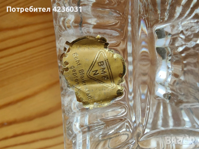 Кристална кутия за цигари/пепелник , снимка 3 - Антикварни и старинни предмети - 54201147