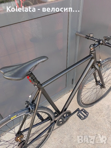 Fixie INC 700C алуминиев фикси сингъл спийд велосипед, снимка 7 - Велосипеди - 53035575