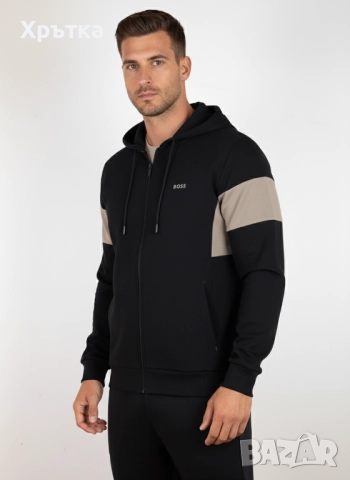 Hugo Boss - Оригинално мъжко горнище размер M, снимка 2 - Спортни дрехи, екипи - 47438680