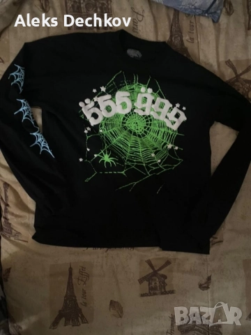 Sp5der блуза с дълъг ръкав