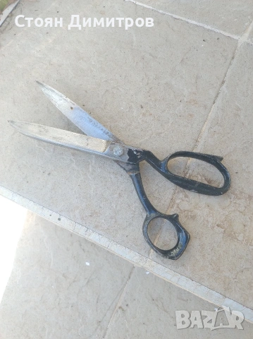 Стара българска ножица,,чилик,, стомана 25см дължина, снимка 2 - Колекции - 53769795