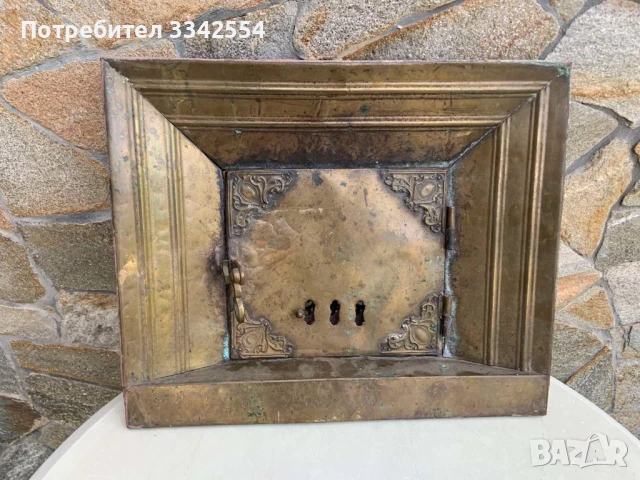 ВРАТА ВРАТИЧКА ОТ И ЗА КАМИНА ПЕЧКА ОРНАМЕНТИ МЕД БАКЪР