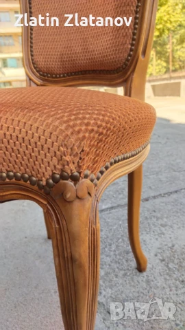 Запазена е!!!Маса с 6 стола стил Луи XV!, снимка 12 - Маси - 51178318