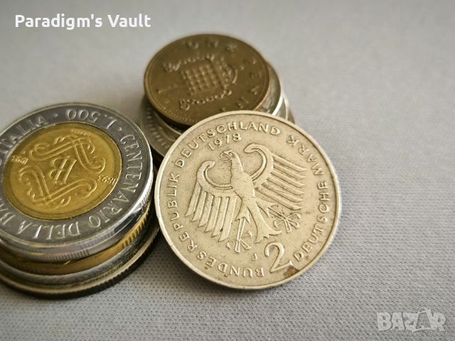 Монета - Германия - 2 марки | 1978г.; серия J