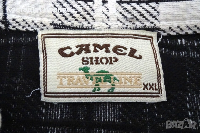 CAMEL мъжка памучна риза XXL, снимка 5 - Ризи - 53828910