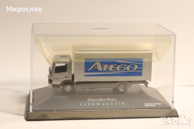 HERPA H0 1/87 MERCEDES ATEGO КАМИОН КОЛИЧКА МОДЕЛ , снимка 2 - Колекции - 53400436