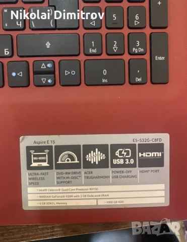 Acer Aspire E5-532G, снимка 3 - Лаптопи за дома - 53147491
