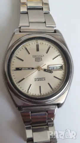 Мъжки часовник Seiko 5 Automatic, снимка 4 - Антикварни и старинни предмети - 47437481