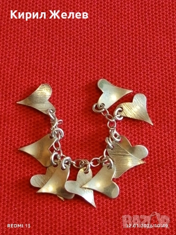 Елегантно нежно сребърно бижу за влюбени 52671, снимка 6 - Колиета, медальони, синджири - 53070121