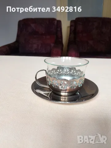 Много стар руски сервиз за чай , снимка 2 - Антикварни и старинни предмети - 50168479