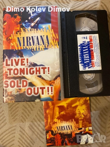 Nirvana VHS Видео Касета Оригинал, снимка 5 - Други музикални жанрове - 52548760