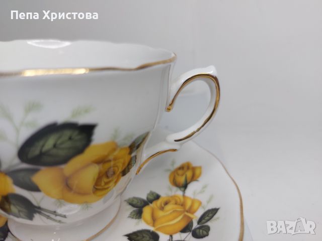 Чаша за чай от английски костен порцелан, снимка 2 - Чаши - 45255477
