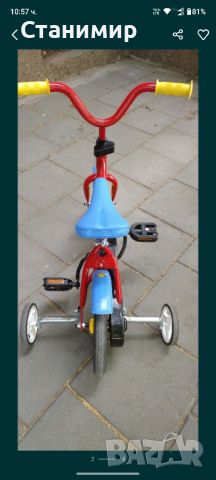 детски велосипед-10 цола, снимка 5 - Велосипеди - 46359556