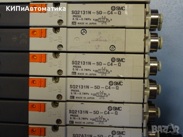 пневматичен терминал SMC SQ2-F(SD4895) 8-port Solenoid Valve, снимка 6 - Резервни части за машини - 53151397