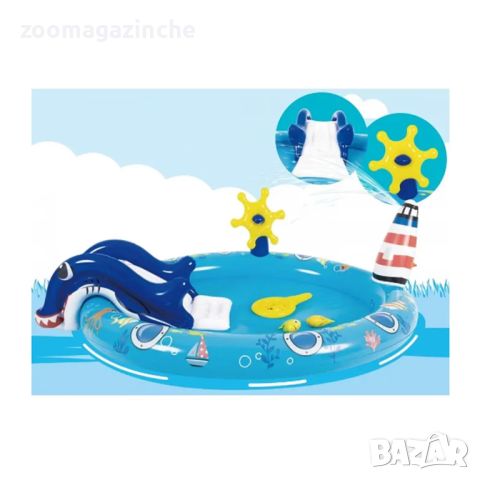 Детски басейн с пързалка Sun Club Marine Life Spray Pool, снимка 1 - Басейни и аксесоари - 46280662