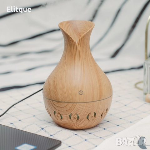 Арома дифузер за освежаване и пречистване на въздуха с LED светлини - СВ.КАФЯВ, снимка 3 - Други стоки за дома - 52864038