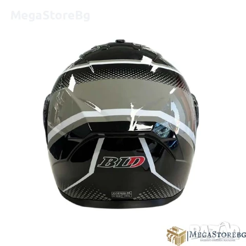 Модуларна Каска 166 - Размер S, M, L, XL - Черно/Бяло, снимка 3 - Аксесоари и консумативи - 50720043