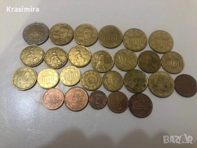 Евро монети , снимка 2 - Нумизматика и бонистика - 54152588