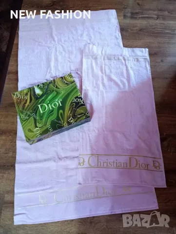 Памучни Хавлии -2бр ✨Dior ✨ Victoria Secret ✨ Burberry ✨, снимка 4 - Хавлиени кърпи - 50316278