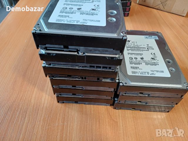 19бр. HDD SAS 2,5'' и 3,5'' + caddy за HP сървър, снимка 8 - Твърди дискове - 46140557