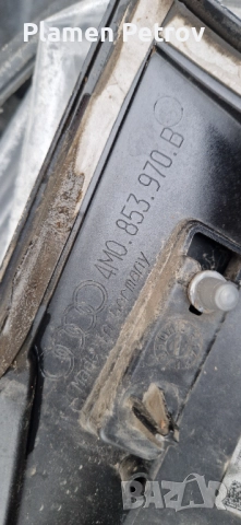 Лайсна audi Q7 задна дясна врата калник вежда, снимка 2 - Части - 50887741