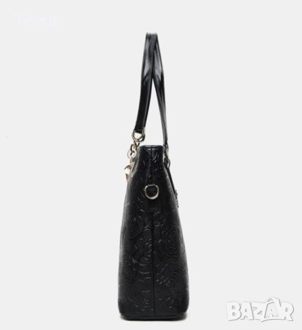 Комплект от 6 броя луксозни дамски чанти /Цвят: Черен;, снимка 7 - Чанти - 46467074
