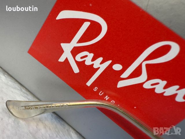 Ray-Ban RB 3026 слънчеви очила Рей-Бан авиатор жълто сини , снимка 7 - Слънчеви и диоптрични очила - 45584413