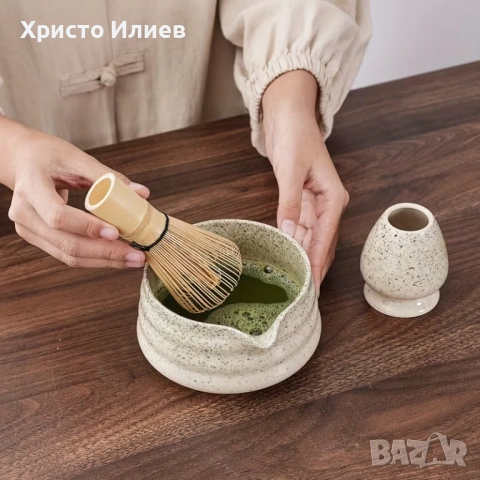 Комплект за чай матча Matcha 6 броя сет Японски матча сет чъсен купа лъжичка, снимка 3 - Други стоки за дома - 53705625