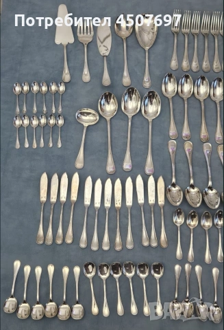 Луксозни Посребрени прибори за хранене Christofle Albi 126 Части., снимка 8 - Прибори за хранене, готвене и сервиране - 53056684