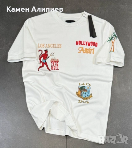 AMIRI, Golden Goose, DSQUARED2, REPRESENT -Мъжки тениски - топ качество, снимка 3 - Тениски - 53393701