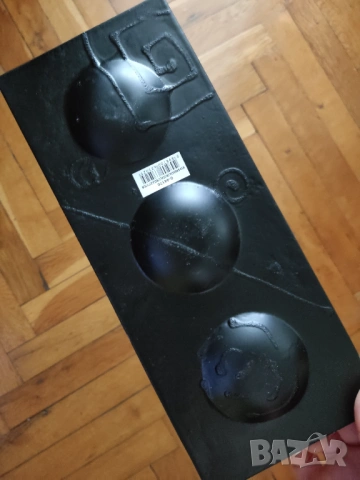 Колекция от плато, свещник, чиния и декорация от топено,  цветно стъкло La Palma Испания-нови, снимка 6 - Декорация за дома - 53417535