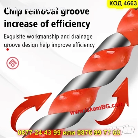 Комплект мултифункционални свредла от 3 до 12мм - КОД 4663, снимка 7 - Винтоверти - 52069996