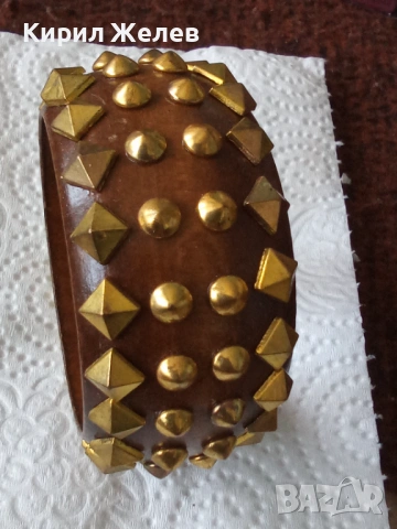 Ретро дървена гривна 45866, снимка 3 - Гривни - 53742131