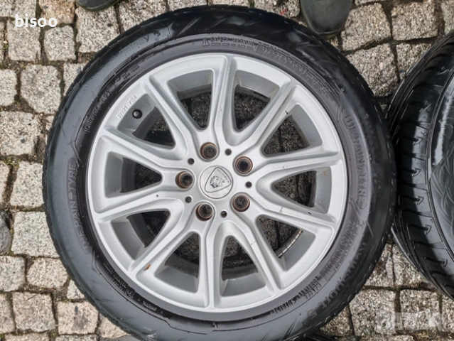 4бр ЛЕТИ джанти 16" 5Х112 ALUETT с гуми 205/55/16 UNIROYAL за VW Audi , снимка 3 - Гуми и джанти - 53537834